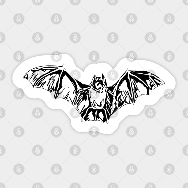 Bat Sticker by Nimmersatt